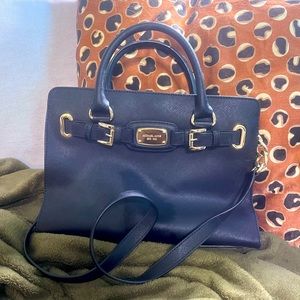 Michael Kors black purse with great storage